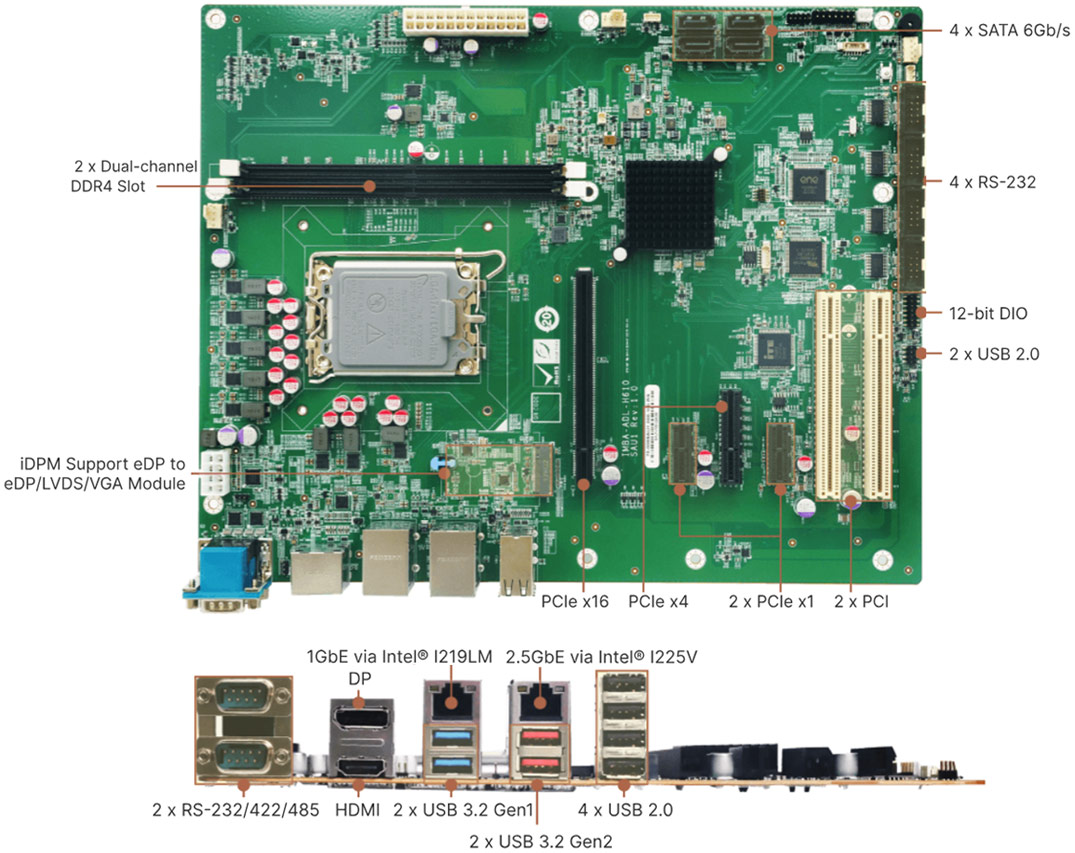 Anewtech-Industrial-Motherboard-I-IMBA-ADL-H610-ATX-Motherboard-IEI-Singapore