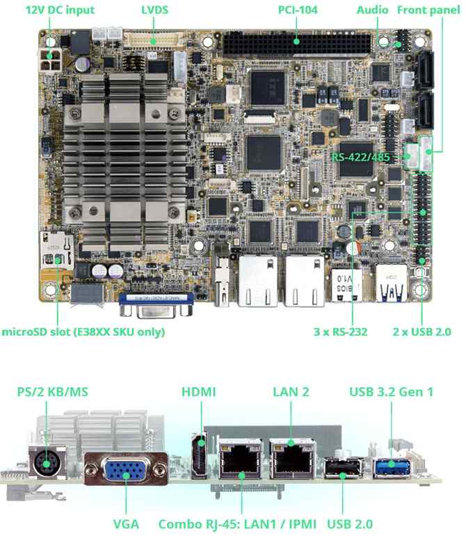 Anewtech I-NANO-BT IEI Embedded Board EPIC Single Board Computer Embedded PC
