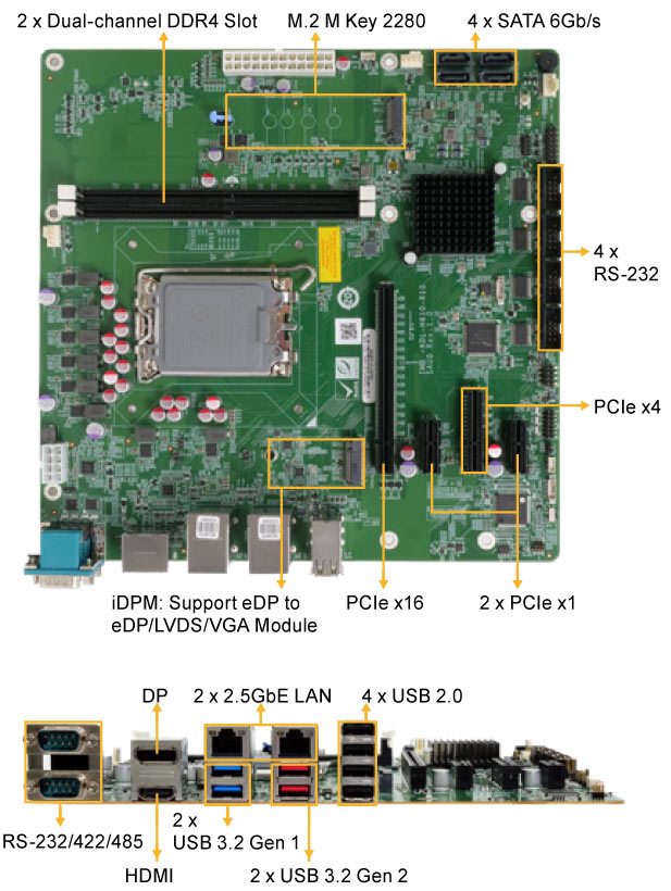 Anewtech-Industrial-Motherboard-I-IMB-ADL-H610-IEI-Singapore