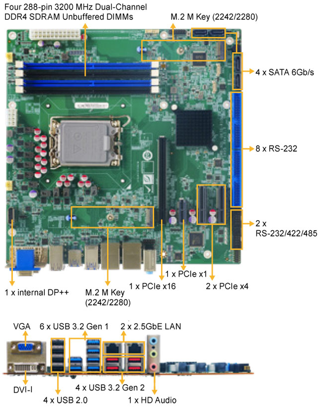 Anewtech-Systems-Industrial-Motherboard-I-IMB-ADL-Q670-iei-microATX-motherboar