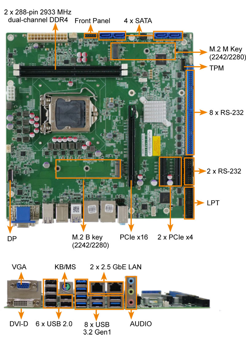 Anewtech-Systems-Industrial-Motherboard-I-IMB-Q470-iei-microatx-motherboard