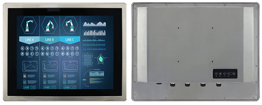 Anewtech Systems Industrial Monitor Winmate Stainless Display Monitor stainless-panel-pc-WM-R15ID3S-65EX
