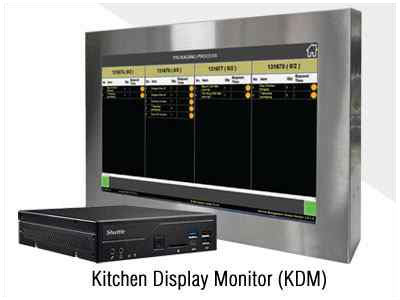 Anewtech systems intelli kitchen Singapore KDS system display system industrial pc stainless monitor kitchen stainless panel pc