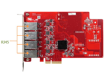 Anewtech-Systems Flash-Storage Innodisk Embedded-Peripheral-ID-ESPL-G401 PCIe to four GbE LAN Module
