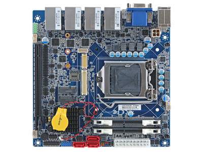 Anewtech Systems Industrial Mini-ITX motherboard Avalue A-EMX-H310P