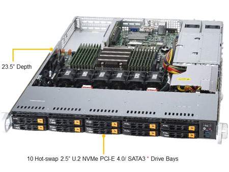 Anewtech Systems Industrial Rackmount Server A+ Server 1114S-WN10RT Supermicro AS-1114S-WN10RT