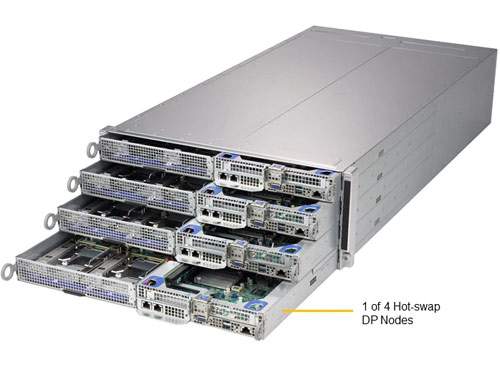 Anewtech Systems Supermicro Servers Supermicro Singapore  SuperServer F619H6-FT Industrial Twin Server Supermicro Computer 8 Hot-plug System Nodes in 4U SYS-F619H6-FT
