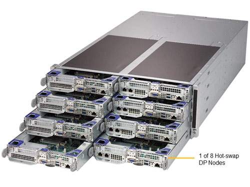 Anewtech Systems Supermicro Servers Supermicro Singapore  SuperServer F619P2-FT Industrial Twin Server Supermicro Computer 8 Hot-plug System Nodes in 4U SYS-F619P2-FT