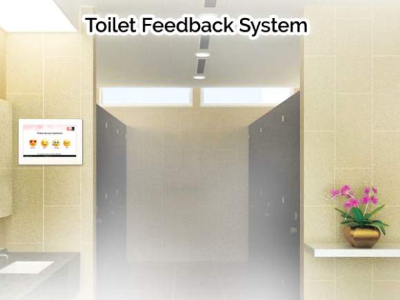 Anewtech systems toilet feedback system washroom feedback system restroom feedback system smart toilet system singapore